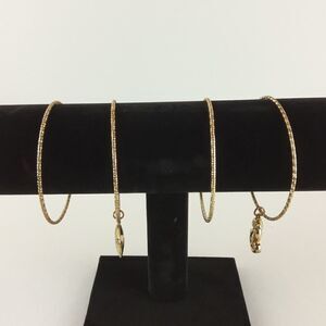 (3/$20) fashion 4 pc. gold tone bangle set
